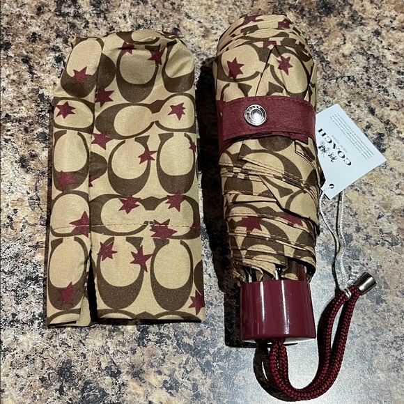 Coach Mini Umbrella With Pop Star Print - Picture 5 of 6